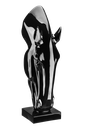 Ver imagem 1 de Escultura Estátua Decorativa Cabeça de Cavalo Grande 108cm:preto Brilho