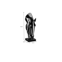 Escultura Estátua Decorativa Cabeça de Cavalo Grande 108cm:preto Brilho - 4
