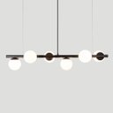 Ver imagem 2 de Lustre Pendente Figo com 6 Globos Esfera de Vidro - Preto - 6-2620-3