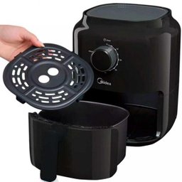Fritadeira Elétrica Midea MiniFry 3L Sem Óleo 127V Preto - 4