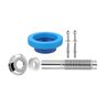 Kit Completo Para Instalação de Vaso Sanitário (Anel de Vedação + Kit Parafuso + Tubo de Liga - 1