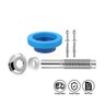 Kit Completo Para Instalação de Vaso Sanitário (Anel de Vedação + Kit Parafuso + Tubo de Liga - 6