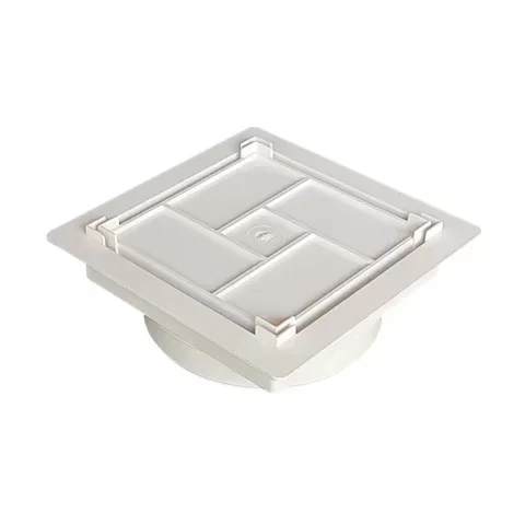 Ralo Oculto 10x10cm Invisível Branco