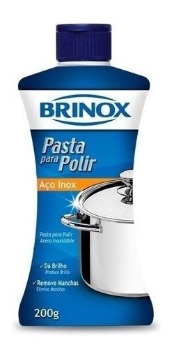 Pasta Para Polir Aço Inox 200g Panela Bandeja Tira Brinox - 1