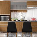 Ver imagem 6 de Kit 06 Cadeiras para Sala de Jantar Ana Pés Palito Veludo Preto D'classe Decor