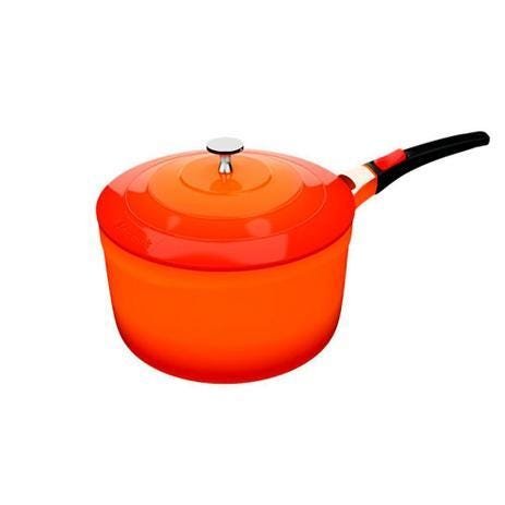 Conjunto 6 Peças Le Cook Cerâmico Orange Antiaderente Panelas Caçarolas Frigideiras - 2