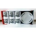 Ver imagem 2 de Xicara para café ou chá com pires frase bom dia de porcelana HAUSKRAFT cj 12 PCS 90ML na caixa