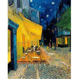 Quadro O Terraço do Café à Noite Vincent Van Gogh 30x40cm - 1