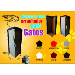 Protetor de Sofá Arranhador para Gatos - Preto - 4