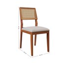 Ver mais imagens de Kit 2 Cadeiras Vitória Linho Off White