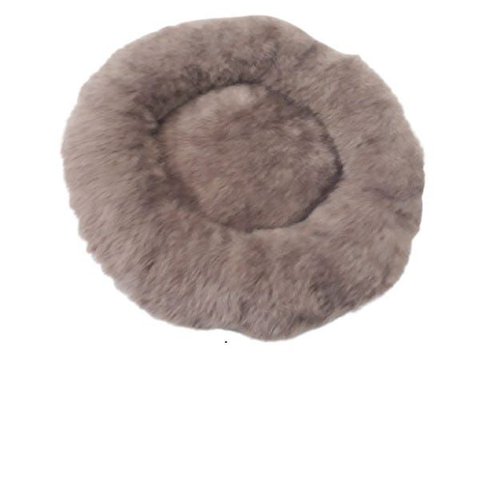 Caminha de Cachorro Pelúcia Pet Redonda 65x65x10cms Tam G !! Pelúcia Verdadeira