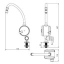 Ver imagem 3 de Torneira Elétrica De Mesa Loren Easy 127v 4800w Lorenzetti