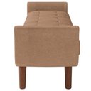 Ver imagem 5 de Puff Recamier Decorativo com Pés em Madeira 160 Cm Itália P05 Bouclê Bege - Lyam Decor