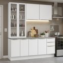 Ver imagem 1 de Armário de Cozinha Completa 190cm Veludo Lux Madesa Branco