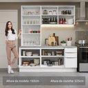 Ver imagem 7 de Armário de Cozinha Completa 190cm Veludo Lux Madesa Branco