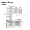 Ver mais imagens de Armário de Cozinha Completa 190cm Veludo Lux Madesa Branco