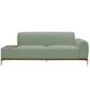 Ver imagem 6 de Sofá Molino 3 Lugares 180cm C/mesa Auxiliar Direito Pés Ouro.f Bouclé Verde Claro - Nexta Casa