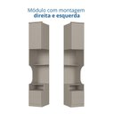 Ver imagem 4 de Módulo Mesa de Cabeceira 1 Porta Elegance Cinza