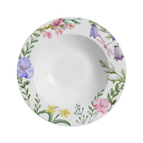 Conjunto com 6 Pratos Fundo Lelis Ø25cm