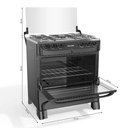 Ver imagem 4 de Fogão 5 Bocas a Gás Mueller com Acendimento Automático e Forno 81,6l Preto Bivolt - Mfi5bb