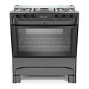 Ver imagem 2 de Fogão 5 Bocas a Gás Mueller com Acendimento Automático e Forno 81,6l Preto Bivolt - Mfi5bb