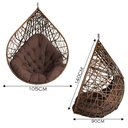 Ver imagem 4 de Cadeira Balanço Ninho Suspenso Gota Tramado com Almofada Impermeável