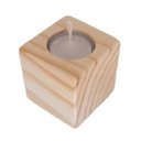Ver imagem 3 de Kit 3 Porta Velas de Madeira Rustica Porta Velas Decorativo