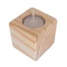 Kit 3 Porta Velas de Madeira Rustica Porta Velas Decorativo - 3