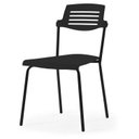 Ver imagem 7 de Kit 4 Cadeiras Base Tubular Fixa Clean Preto