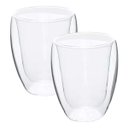 Ver imagem 1 de Copo Parede Dupla de Vidro Café Grande 260ml 2 Peças