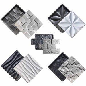 Kit 5 Formas Gesso/Cimento 3D ABS