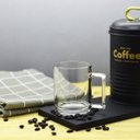 Ver imagem 2 de Xícara Caneca Alça Quadrada de Vidro 250ml com 4 Peças