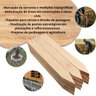 Estacas Madeira Piquete Topografia Topografo Marcação 50 Pcs - 2