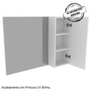 Ver imagem 4 de Conjunto Para Banheiro Gabinete E Espelheira BN3601x02 Branco Tecno Mobili