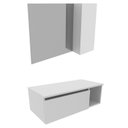 Ver imagem 1 de Conjunto Para Banheiro Gabinete E Espelheira BN3601x02 Branco Tecno Mobili