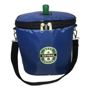 Bolsa Térmica Para Barril De Chopp 5 Litros Com Espaço para Gelo Azul