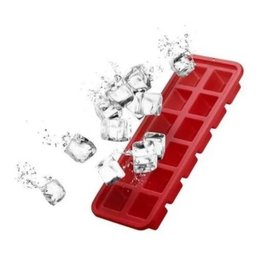 Forma De Gelo De Silicone 12 Cubos Vermelha - UD146 - 2