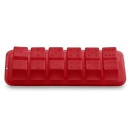 Forma De Gelo De Silicone 12 Cubos Vermelha - UD146 - 3