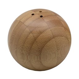 Saleiro Esférico Oikos em Bambu Natural Minimalista - 1