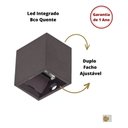 Ver imagem 5 de Arandela Mini Led 2w Branco Quente Cubo Bivolt - Marrom - 110v/220v