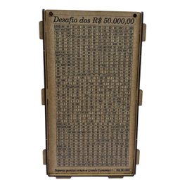 Cofre Guardar Dinheiro Woodbox Japones Kakebo Desafio 50 Mil - 4