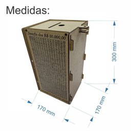 Cofre Guardar Dinheiro Woodbox Japones Kakebo Desafio 50 Mil - 5
