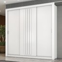 Ver imagem 1 de Guarda-Roupa Casal 3 Portas Doha 2 Gavetas Carraro Ripado