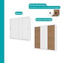 Ver imagem 4 de Guarda-Roupa Casal 3 Portas Doha 2 Gavetas Carraro Ripado