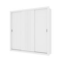Ver imagem 3 de Guarda-Roupa Casal 3 Portas Doha 2 Gavetas Carraro Ripado