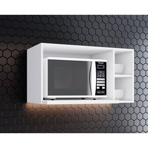 Módulo Cozinha Henn Americana Suporte Nicho P/microondas 80x44cm Branco-henn