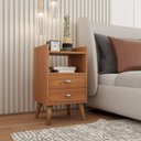 Ver imagem 1 de Mesa De Cabeceira Retrô Pés Palito Em Madeira Maciça Várias Cores MVD Móveis