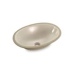 Cuba de Embutir Oval Areia 49 x 36cm - Icasa - IL602