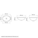 Ver imagem 2 de Cuba de Embutir Oval Areia 49 x 36cm - Icasa - IL602