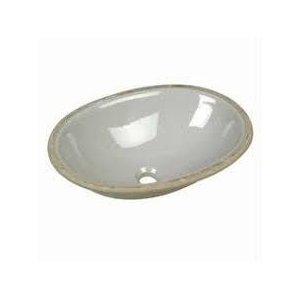 Cuba de Embutir Oval Cinza Claro 49 x 36cm - Icasa - IL603